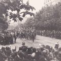Regele Carol I conducând parada de ziua națională, fotografie de epocă, 10 Mai 1900 - piesă rară 