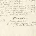 Henri Coandă, scrisoare olografă, 12 octombrie 1912 - Piesă rară