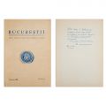 Publicația „Bucureștii”, nr. 1 și nr. 2, 1935, cu dedicația dr. G. Severeanu - Ediție de lux