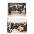 Regele Ferdinand și regina Maria la pomenirea eroilor în Soultzmatt, două fotografii de epocă, 9 aprilie 1924 