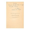M. Eminescu, Opere, Ediție îngrijită de I. Crețu, cu dedicația editorului