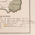Harta Ungariei cu distribuția filoxerei, 1890