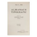 George Filip, Almanah tipografic pe anii 1901, 1902, 1903, 1904