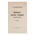 G. T. Niculescu-Varone, Dicționarul jocurilor românești, 1931