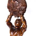 Proclamarea Republicii Populare Române, statuetă din lemn sculptat, 30 decembrie 1947