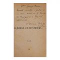 Mircea Eliade, Lumina ce se stinge…, 1934, cu dedicație pentru George Stoian
