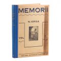 N. Iorga, Memorii, 7 volume, 1931 - 1939, cu dedicație pentru Ioan Lupaș