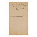 Ionel Teodoreanu, Fundacul Varlamului, 1938, cu dedicație pentru Ion Valjan