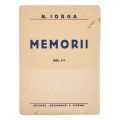 N. Iorga, Memorii, 7 volume, 1931 - 1939, cu dedicație pentru Ioan Lupaș