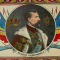 Tavă metalică - Regele Ferdinand I al României