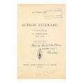 M. Eminescu, Scrieri literare, editate de D. Murărașu, cu dedicație olografă
