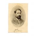 N. Gane, fotografie semnată olograf + scrisoare, 1905