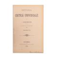 I. Heliade-Rădulescu, Historia Critică Universală, două volume colligate, 1892