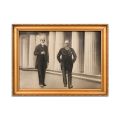Alexandru Averescu și Benito Mussolini, fotografie cu însemnarea lui Petru Groza