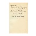 Mihail Sebastian, Cum am devenit huligan, 1935, exemplarul C, cu dedicație