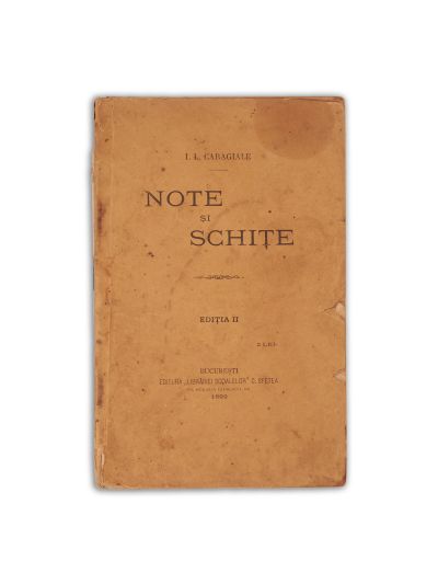 I. L. Caragiale, Note și schițe, 1892