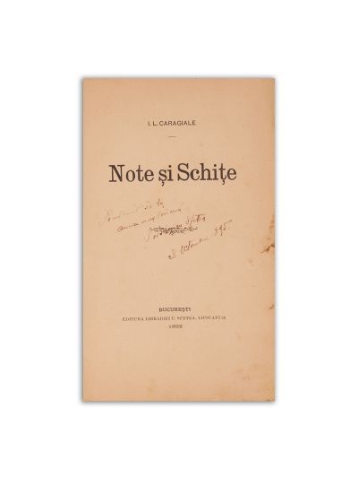 I. L. Caragiale, Note și schițe, 1892