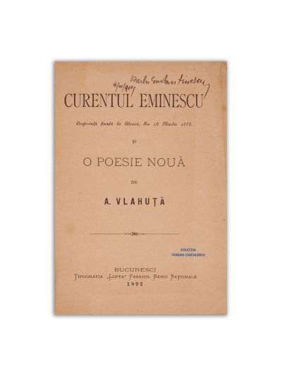 A. Vlahuță, Curentul Eminescu și o poezie nouă, 1892