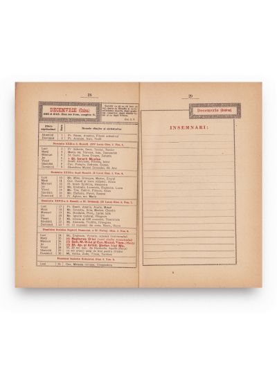 Calendarul Arhiepiscopiei Bucureștilor pe anii 1934 și 1937, două volume