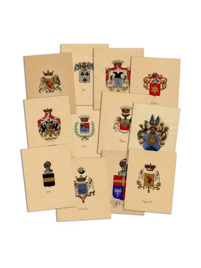 26 de blazoane ale unor vechi familii boierești