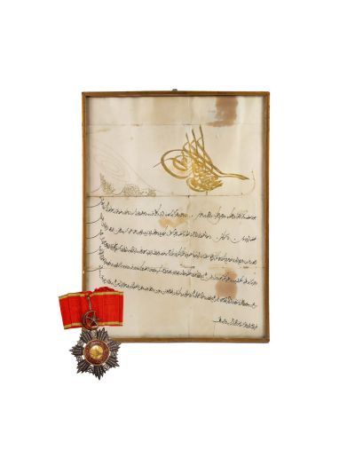 Ordinul „Medjidie” în grad de Comandor + brevet, acordate arh. Victor Stephănescu