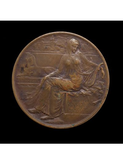 Octavian Goga, medalie comemorativă din bronz, 1938