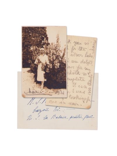 Regina Maria la Balcic, carte poștală redactată olograf, 1931