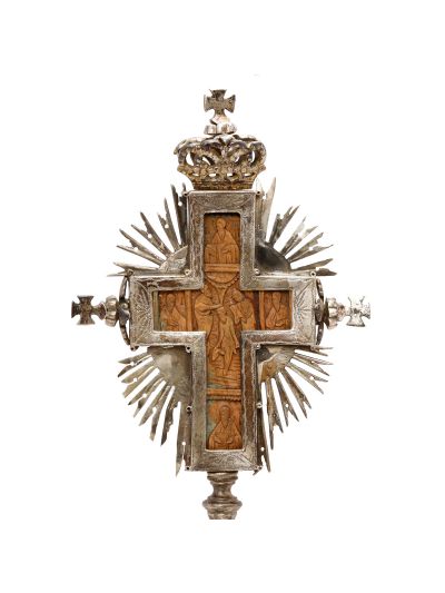 Crucifix de masă din argint, cca. 1860