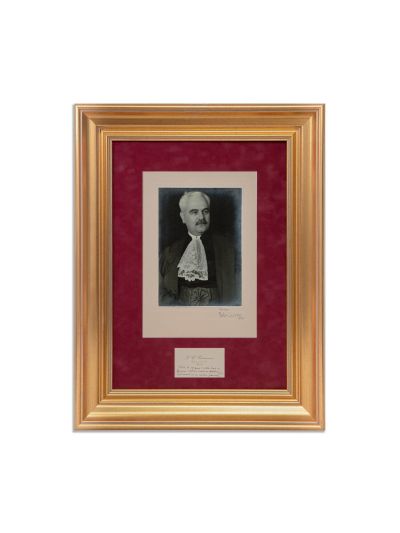 I. C. Cătuneanu, fotografie de epocă + carte de vizită cu text olograf