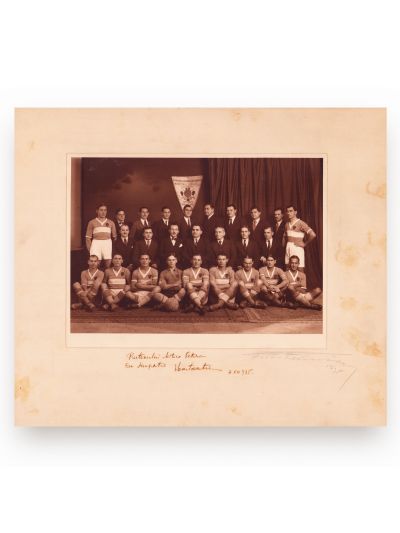 Echipa de fotbal Monitorul Oficial, fotografie de epocă, 1935