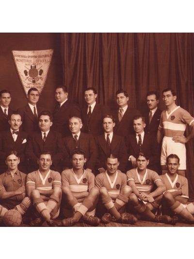 Echipa de fotbal Monitorul Oficial, fotografie de epocă, 1935