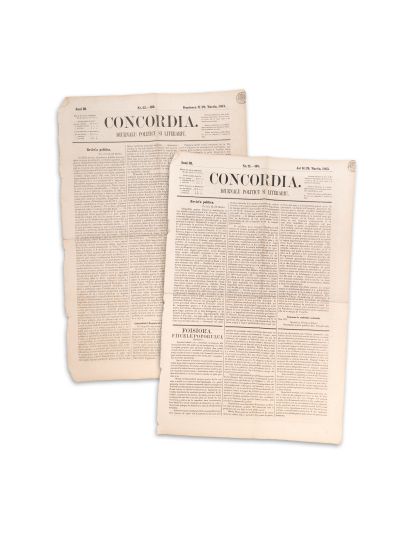 Publicația „Concordia”, anul III, 1863, două numere