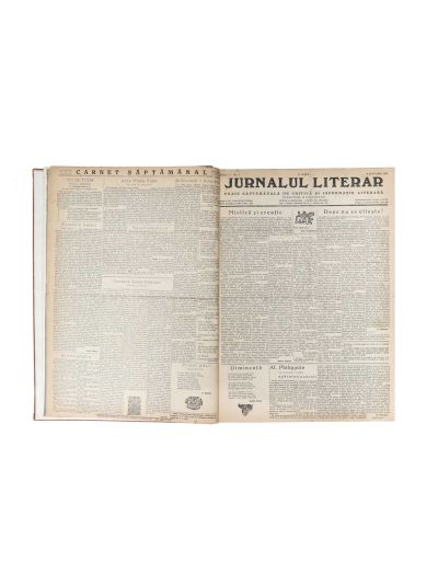 Publicația „Jurnalul Literar”, Anul I, 1939 - George Călinescu
