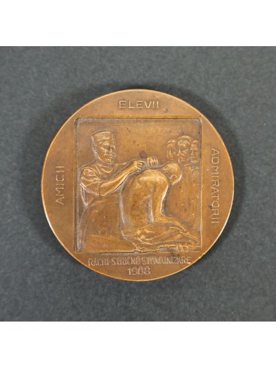 Prof. doctor Th. Ionescu, medalie din bronz, gravor Fr. Storck