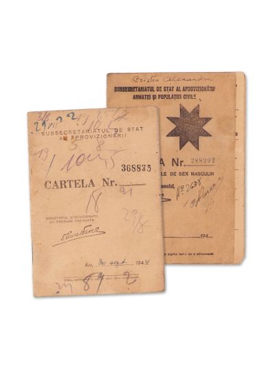 Cristea Alexandru, două carnete cu cartele, 1941-1944 