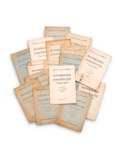 Publicația „Materiale de Construcție”, Anul I + II, 1941-1942, 21 numere