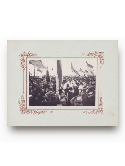 Samoilă Mârza, Adunarea Națională de la Alba Iulia, fotografie de epocă, 1 decembrie 1918