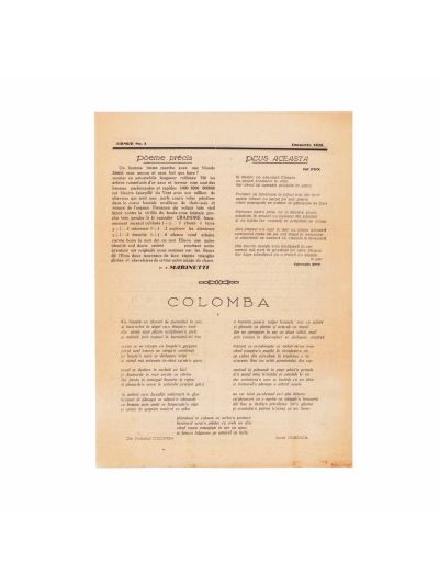 Publicația „Urmuz”, nr. 1, ianuarie 1928