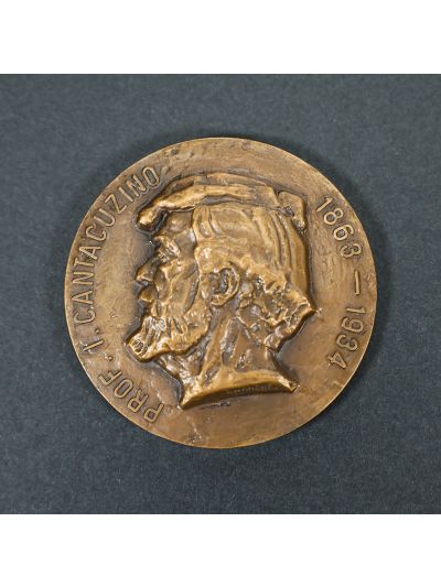 Prof. I. Cantacuzino, medalie din bronz, gravor Gheorghe D. Anghel