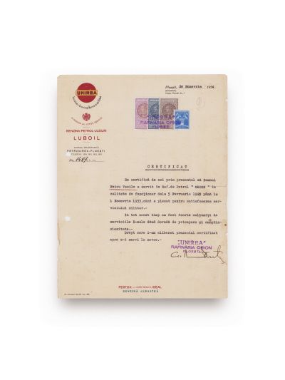 Frații Hasan + Rafinăria „Unirea”, factură și certificat