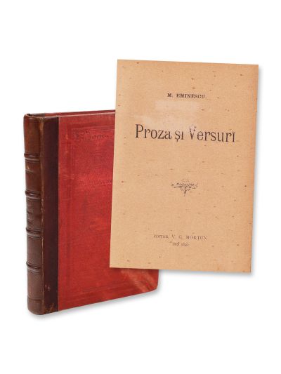 M. Eminescu, Proză și versuri, 1890, editat de V. G. Morțun - Piesa rară 