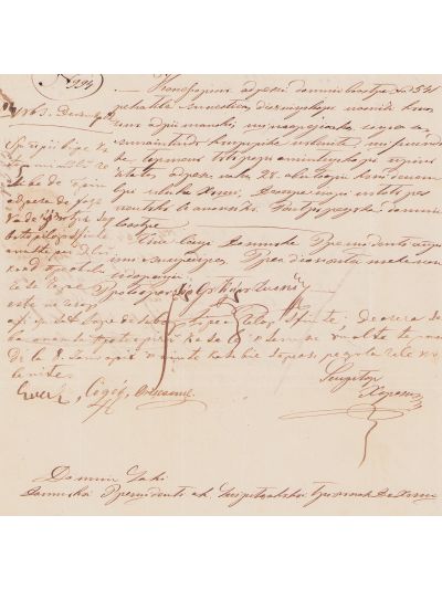 Dispoziție privind amânarea unei pricini de divorț, 1863
