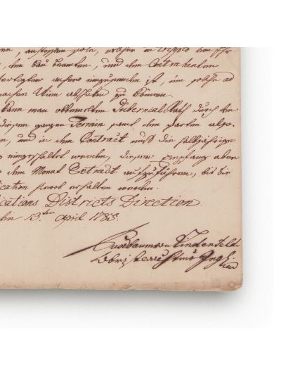 Direcția Districtuală a Fortificațiilor Orașului Sibiu, raport privind muzeul Brukenthal, 1785