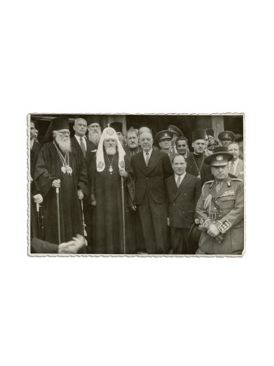 Vizita în România a Patriarhului Alexei I al Moscovei, fotografie de epocă, 1947 