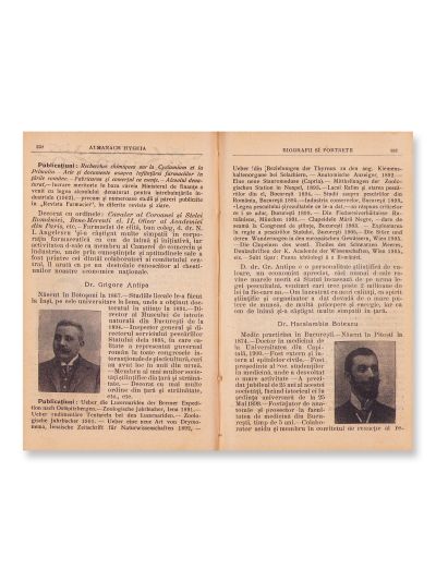 Aurel Scurtu, Almanach Hygeia - special pentru medici, farmaciști, chimiști, naturaliști și veterinari, 1906, cu dedicație 