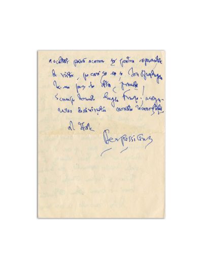 Perpessicius, scrisoare pentru Eugen Frunză, 5 ianuarie 1961