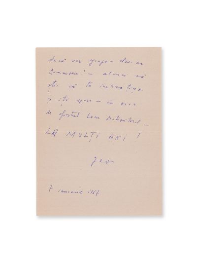 Geo Bogza, patru scrisori pentru Geo Dumitrescu, 1964-1967