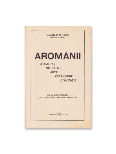 Anastase N. Hâciu, Aromânii, 1936