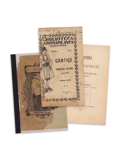 Doine + Literatură și obiceiuri populare + Cântice și ’ndouă isturii aleapte, 3 volume, 1892 - 1912