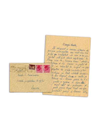 Horia Vintilă, scrisoare olografă pentru Radu Poroineanu, 1938